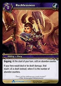 Recklessness - Scourgewar - WoW card
