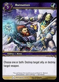 Ruination - Scourgewar - WoW card