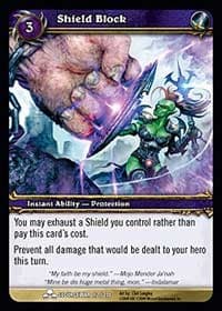 Shield Block - Scourgewar - WoW card