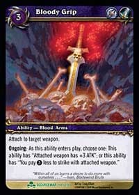 Bloody Grip - Scourgewar - WoW card
