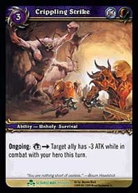 Crippling Strike - Scourgewar - WoW card