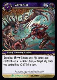Galvanize - Scourgewar - WoW card