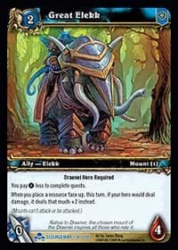 Great Elekk - Scourgewar - WoW card