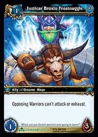 Justicar Broxlo Frostnuggle - Scourgewar - WoW card