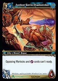Justicar Gavin Shadesticker - Scourgewar - WoW card