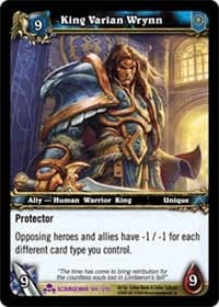 King Varian Wrynn - Scourgewar - WoW card