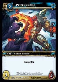 Petreus Roffe - Scourgewar - WoW card
