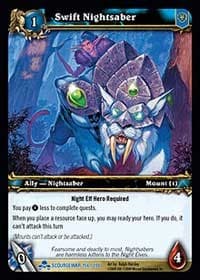Swift Nightsaber - Scourgewar - WoW card