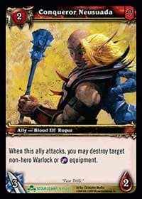 Conqueror Neusuada - Scourgewar - WoW card