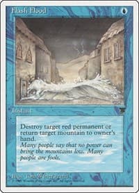 Flash Flood - Chronicles - Magic: The Gathering card