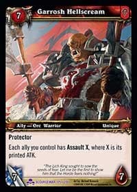 Garrosh Hellscream - Scourgewar - WoW card