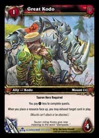 Great Kodo - Scourgewar - WoW card