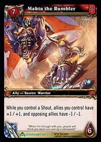 Makta the Rumbler - Scourgewar - WoW card