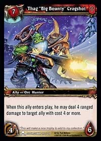Thag "Big Bounty" Cragshot - Scourgewar - WoW card