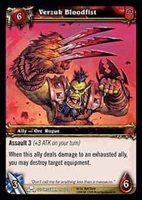 Verzuk Bloodfist - Scourgewar - WoW card