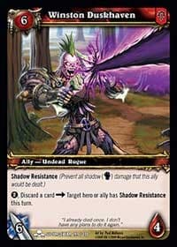 Winston Duskhaven - Scourgewar - WoW card
