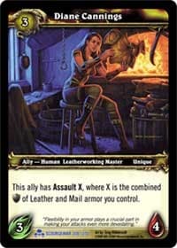 Diane Cannings - Scourgewar - WoW card
