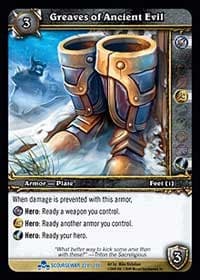 Greaves of Ancient Evil - Scourgewar - WoW card