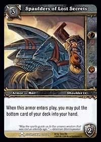 Spaulders of Lost Secrets - Scourgewar - WoW card