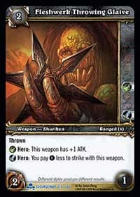 Fleshwerk Throwing Glaive - Scourgewar - WoW card