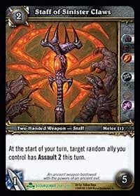 Staff of Sinister Claws - Scourgewar - WoW card