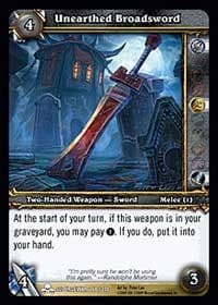 Unearthed Broadsword - Scourgewar - WoW card