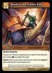 Death to the Traitor King - Scourgewar - WoW card