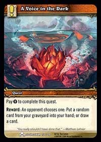 A Voice in the Dark - Scourgewar - WoW card