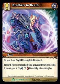 Brothers in Death - Scourgewar - WoW card