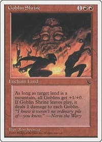 Goblin Shrine - Chronicles - Magic: The Gathering card
