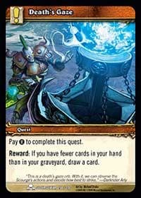 Death's Gaze - Scourgewar - WoW card