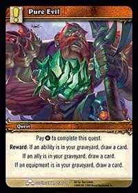 Pure Evil - Scourgewar - WoW card
