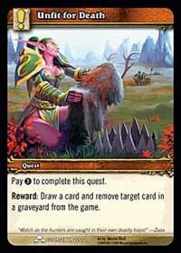 Unfit for Death - Scourgewar - WoW card