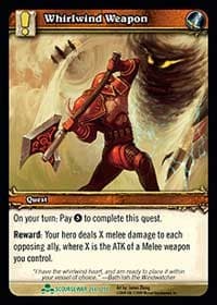 Whirlwind Weapon - Scourgewar - WoW card