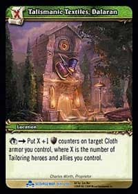 Talismanic Textiles, Dalaran - Scourgewar - WoW card