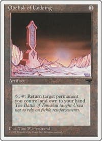 Obelisk of Undoing - Chronicles - Magic: The Gathering card