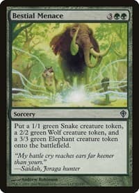 Bestial Menace - Worldwake - Magic: The Gathering card