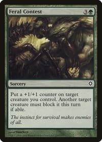 Feral Contest - Worldwake - Magic: The Gathering card