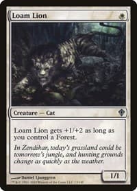Loam Lion - Worldwake - Magic: The Gathering card
