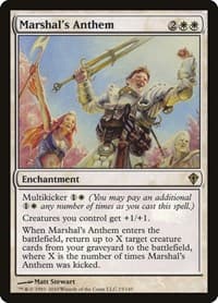 Marshal's Anthem - Worldwake - Magic: The Gathering card