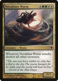 Novablast Wurm - Worldwake - Magic: The Gathering card