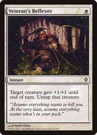 Veteran's Reflexes - Worldwake - Magic: The Gathering card