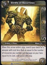 Girdle of Razuvious - Naxxramas Treasure - WoW card