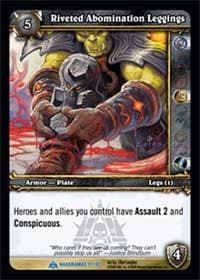 Riveted Abomination Leggings - Naxxramas Treasure - WoW card