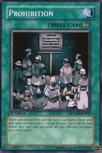 Prohibition - Structure Deck: Machina Mayhem - YuGiOh card