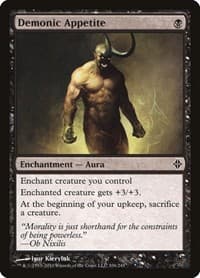 Demonic Appetite - Rise of the Eldrazi - Magic: The Gathering card