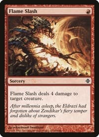 Flame Slash - Rise of the Eldrazi - Magic: The Gathering card