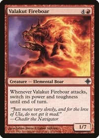 Valakut Fireboar - Rise of the Eldrazi - Magic: The Gathering card