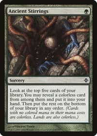 Ancient Stirrings - Rise of the Eldrazi - Magic: The Gathering card