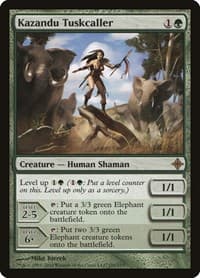 Kazandu Tuskcaller - Rise of the Eldrazi - Magic: The Gathering card